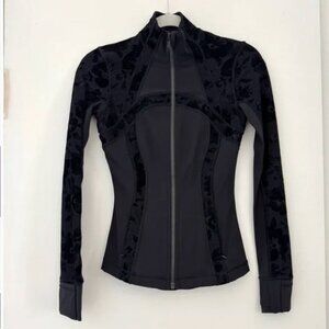 Lululemon Black Define Jacket 0 Flocked Floral